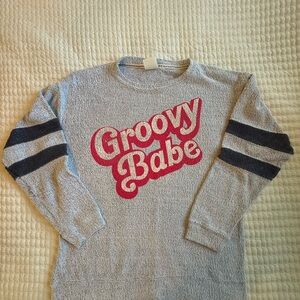Gray 'Groovy Babe' Sweatshirt